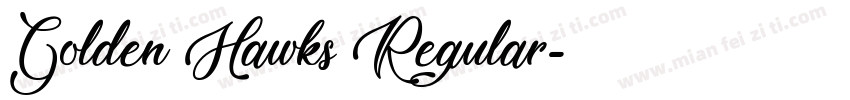Golden Hawks Regular字体转换